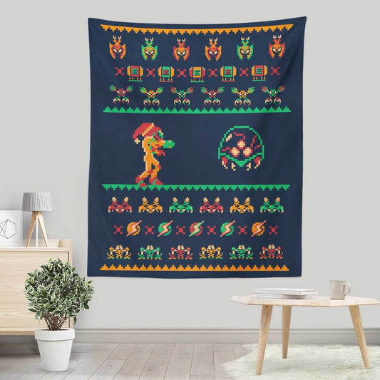 We Wish You a Metroid Christmas - Wall Tapestry