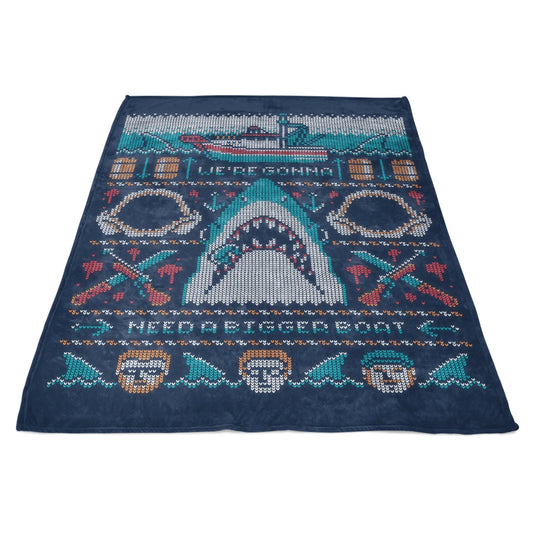 We're Gonna Need a Bigger Boat - Fleece Blanket