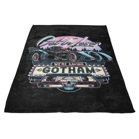 We're Saving Gotham - Fleece Blanket
