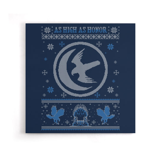 White Falcon Sweater - Canvas Print