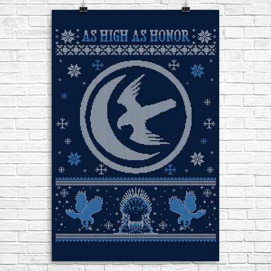 White Falcon Sweater - Poster