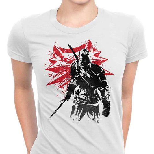 White Wolf Sumi-e - Women's Apparel