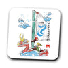 Wind Sailing Watercolor - Coasters