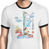 Wind Sailing Watercolor - Ringer T-Shirt