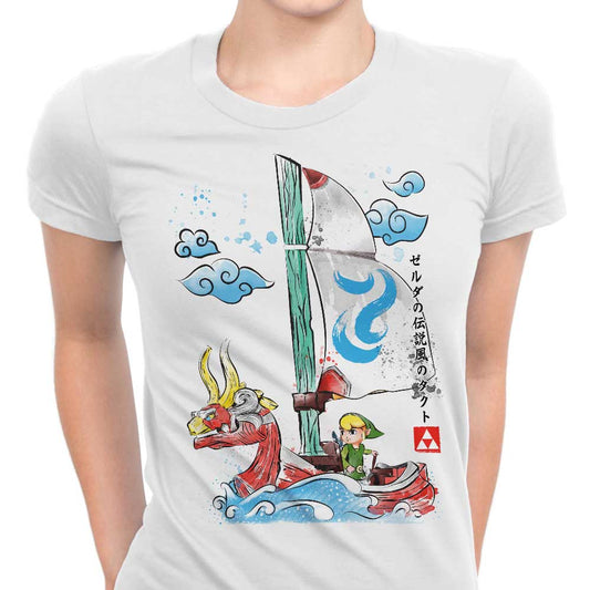 Wind Sailing Watercolor - Women's Apparel