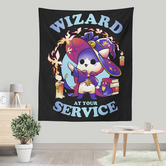 Wizard at Your Service - Wall Tapestry