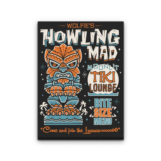 Wolfie Tiki - Canvas Print