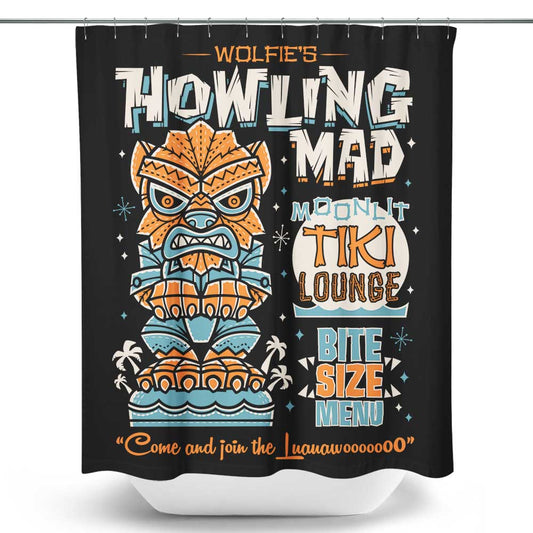 Wolfie Tiki - Shower Curtain