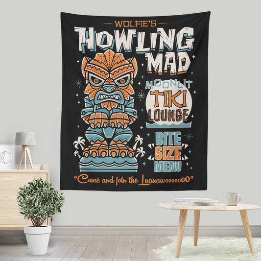 Wolfie Tiki - Wall Tapestry