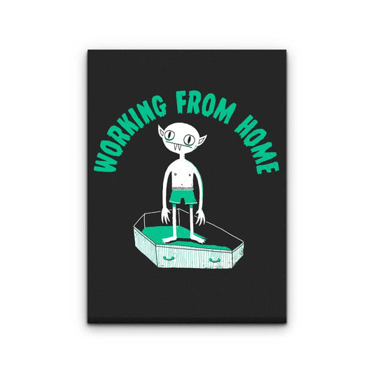 Working from Home - Canvas Print