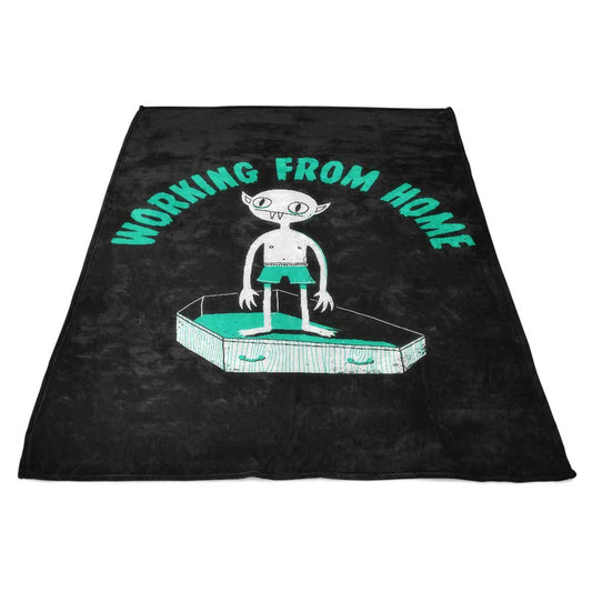 Working from Home - Fleece Blanket