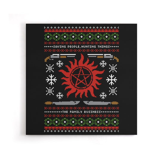 Wrapping Presents, Hunting Things - Canvas Print