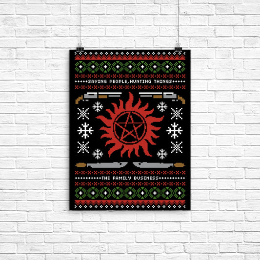 Wrapping Presents, Hunting Things - Poster