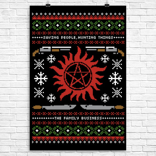 Wrapping Presents, Hunting Things - Poster