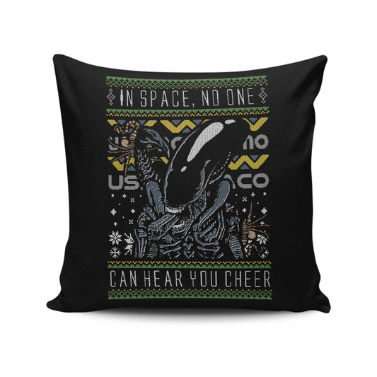 Xeno Christmas Sweater - Throw Pillow