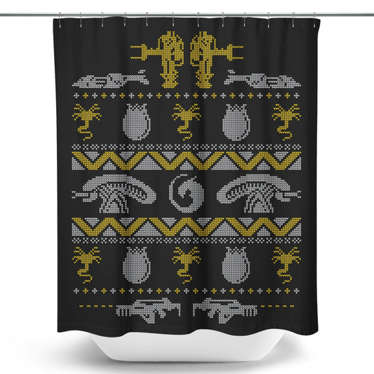 Xmas Bug Hunt - Shower Curtain