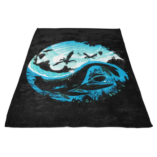 YinYang of Water - Fleece Blanket