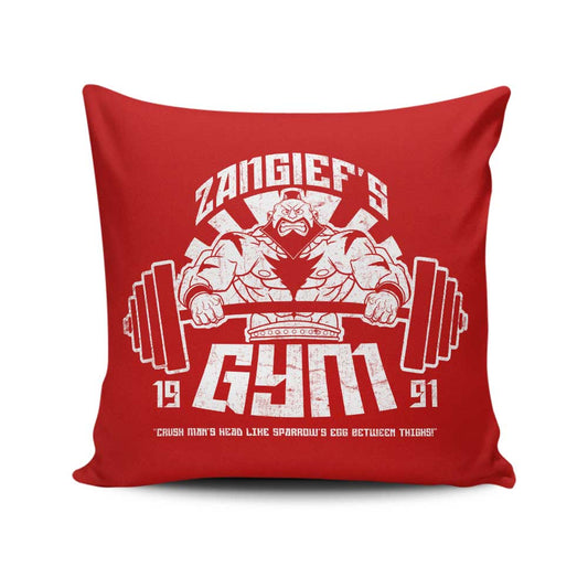 Zangief Gym - Throw Pillow