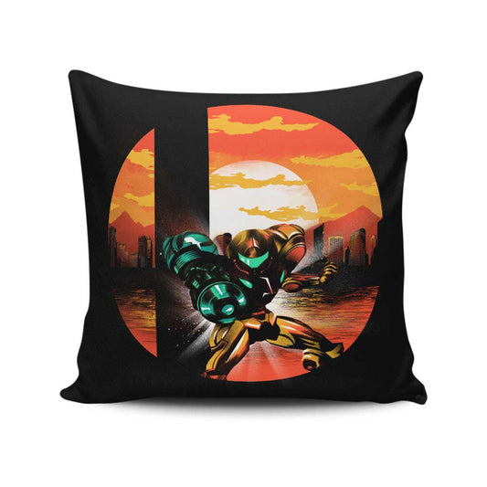 Zebes Smash - Throw Pillow