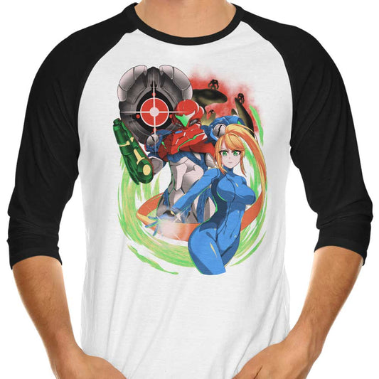 Zero Suit Dread - 3/4 Sleeve Raglan T-Shirt