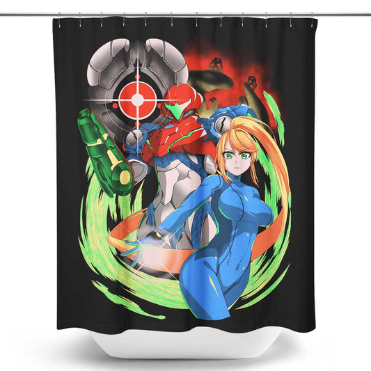 Zero Suit Dread - Shower Curtain