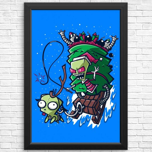 Zim Stole Christmas - Posters & Prints