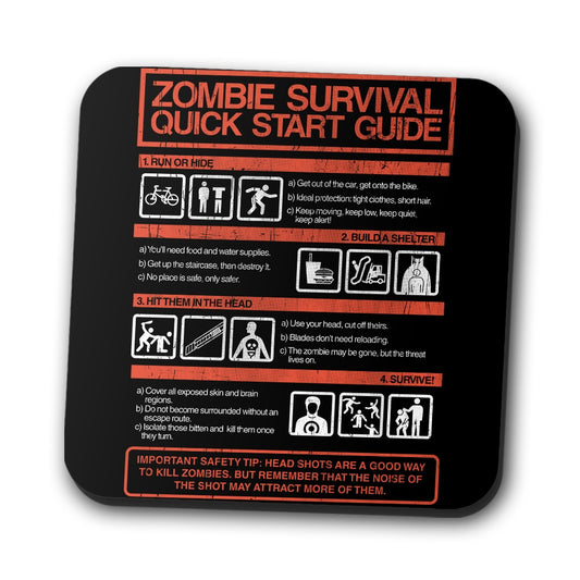 Zombie Survival Quick Start Guide - Coasters