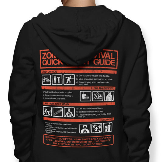 Zombie Survival Quick Start Guide - Hoodie