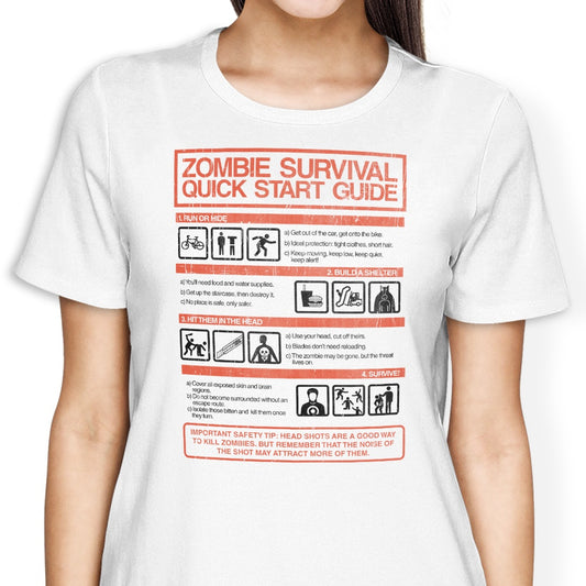 Zombie Survival Quick Start Guide (Alt) - Women's Apparel