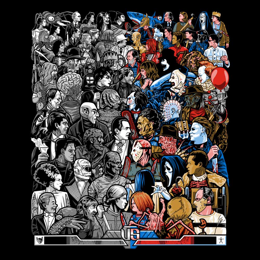 Grotesque Collection Grayscale vs. Grotesque – Once Upon a Tee