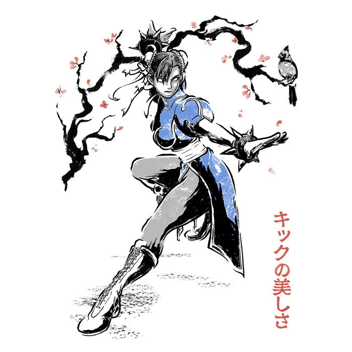 Kicking Beauty Sumi-e