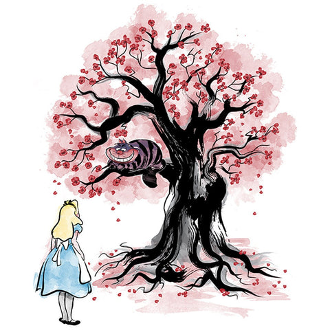 The Cheshire's Tree Sumi-e