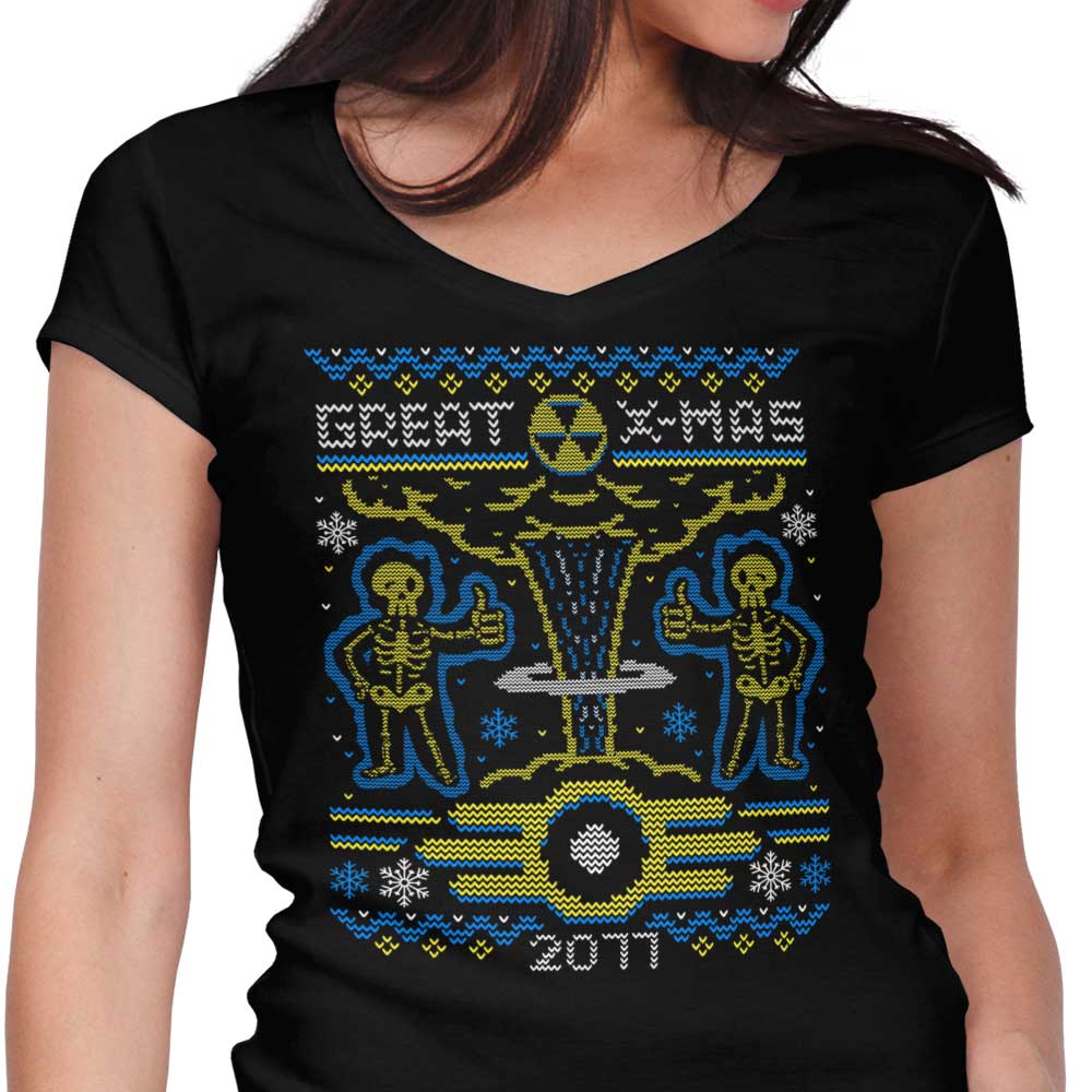 2077 Xmas - Women's V-Neck