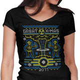 2077 Xmas - Women's V-Neck