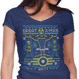 2077 Xmas - Women's V-Neck