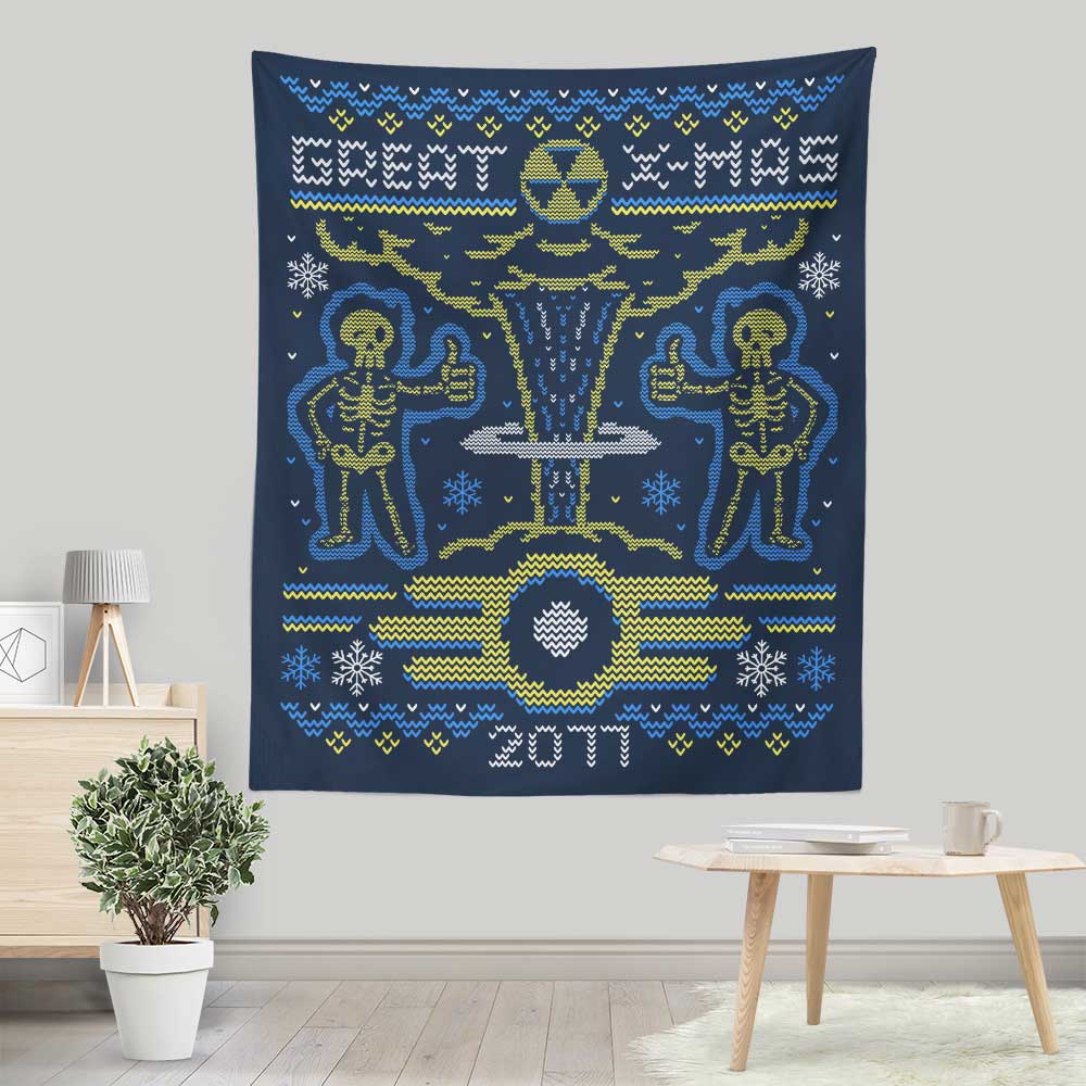 2077 Xmas - Wall Tapestry
