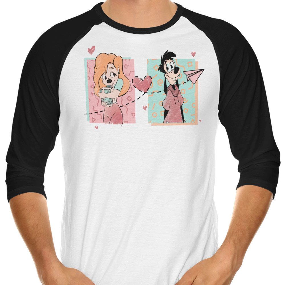 90's Love - 3/4 Sleeve Raglan T-Shirt