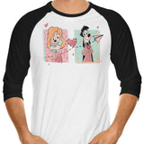 90's Love - 3/4 Sleeve Raglan T-Shirt