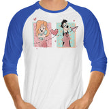 90's Love - 3/4 Sleeve Raglan T-Shirt