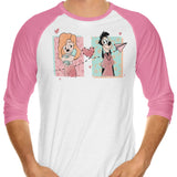 90's Love - 3/4 Sleeve Raglan T-Shirt