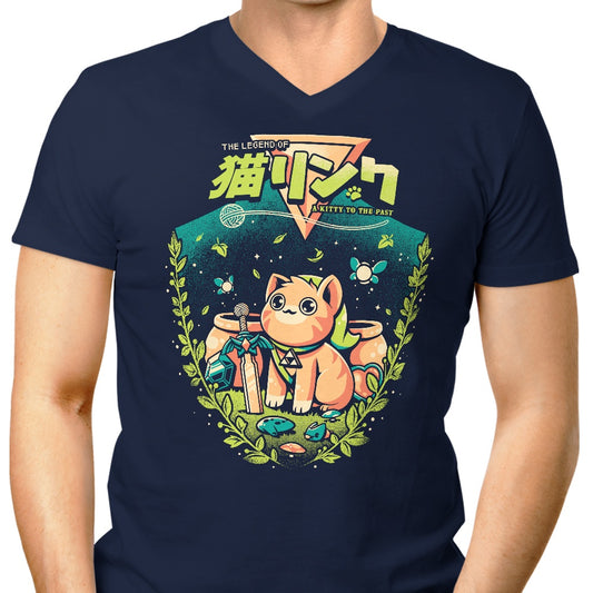 A Cat to the Past - Men's V-Neck