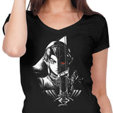 A Hero's Dark Reflection - Women's V-Neck