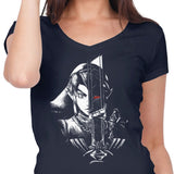 A Hero's Dark Reflection - Women's V-Neck