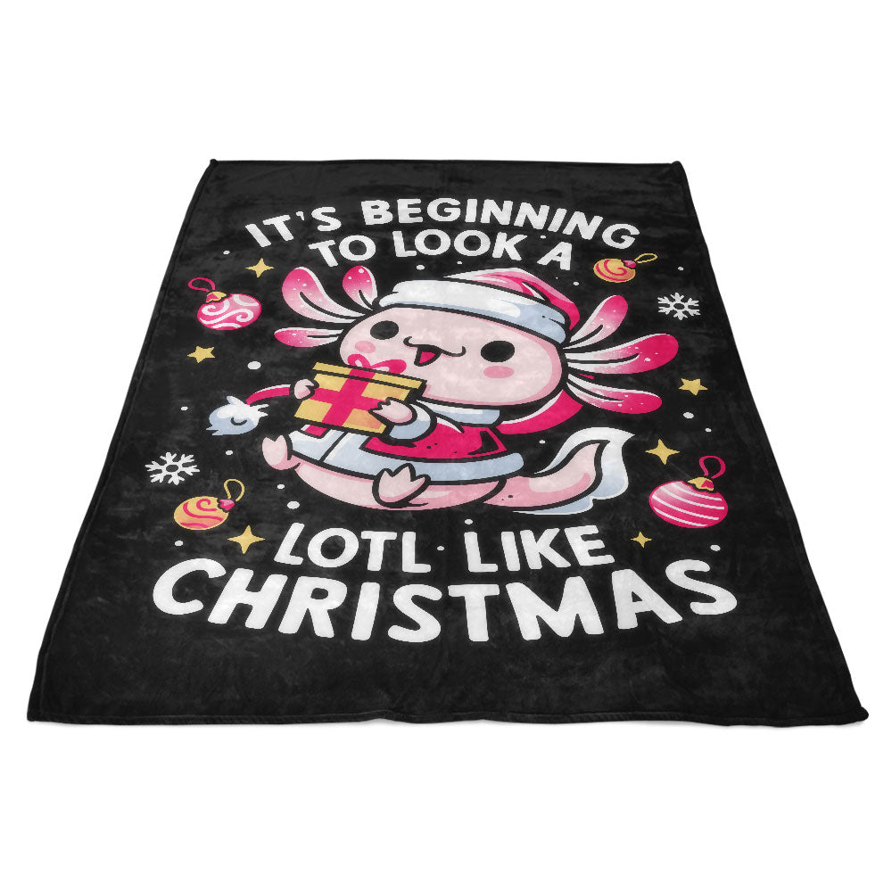A Lotl Like Christmas - Fleece Blanket