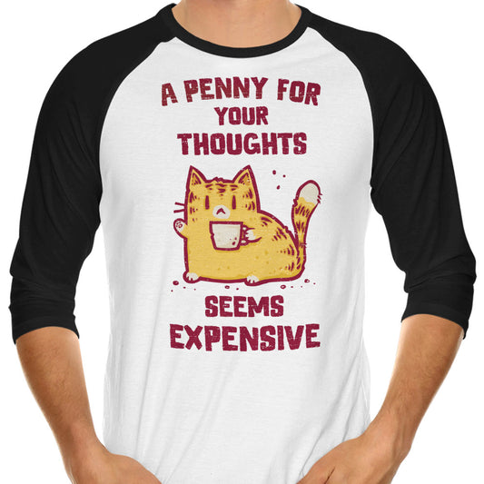 A Penny Seems Expensive - 3/4 Sleeve Raglan T-Shirt