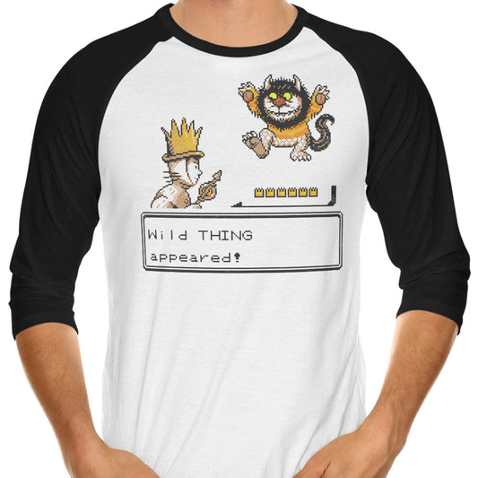 A Wild Thing Appeared - 3/4 Sleeve Raglan T-Shirt