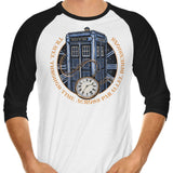 Across Parallel Dimensions - 3/4 Sleeve Raglan T-Shirt