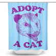 Adopt a Cat - Shower Curtain