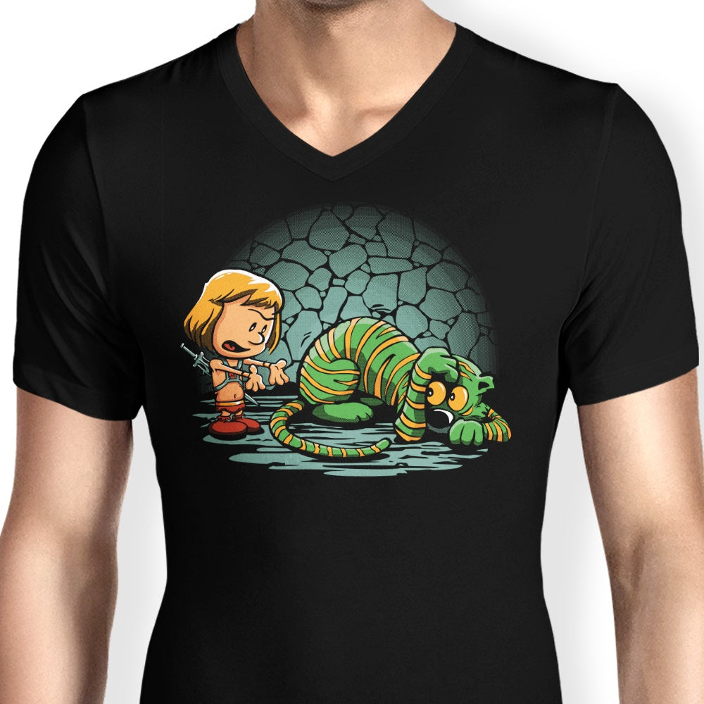 Afraid of Your Own Shadow - Men's V-Neck