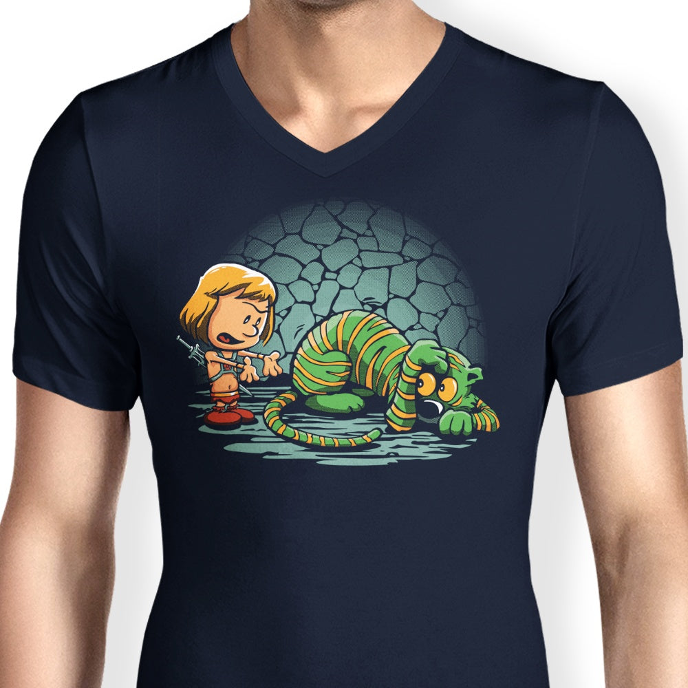 Afraid of Your Own Shadow - Men's V-Neck